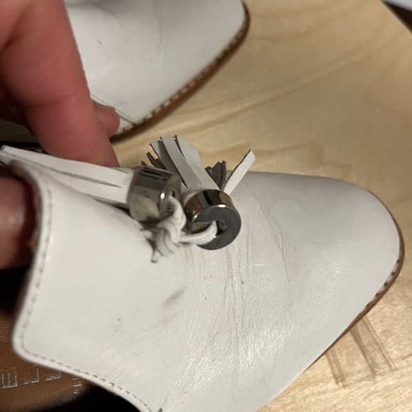 SOLD! Jeffrey Campbell -- Lawford white tassel loafers - Picture 6 of 10